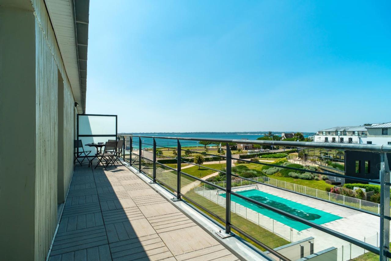 Les Thermes 530 - Vue Mer A 100M De La Plage 콩카르노 외부 사진
